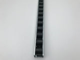 Röllchenleiste mit Kunststoffröllchen Ø 28 mm schwarz ESD